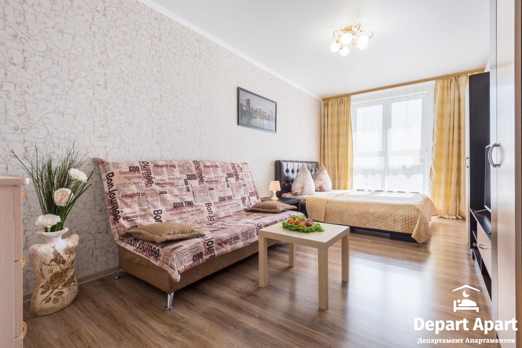 Appartamento doppio Standard 1 camera da letto con balcone e con vista sulla città Depart ApartHotel Open Space In Bolshoy Apartments