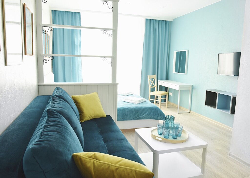 Apartment 1 Schlafzimmer mit Balkon Aleksapart Na Leonova Apartments