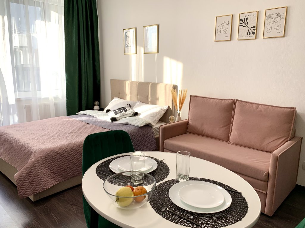 Vierer Apartment mit Balkon und mit Blick S Vidom Na Lakhta-Tsentr Apartments