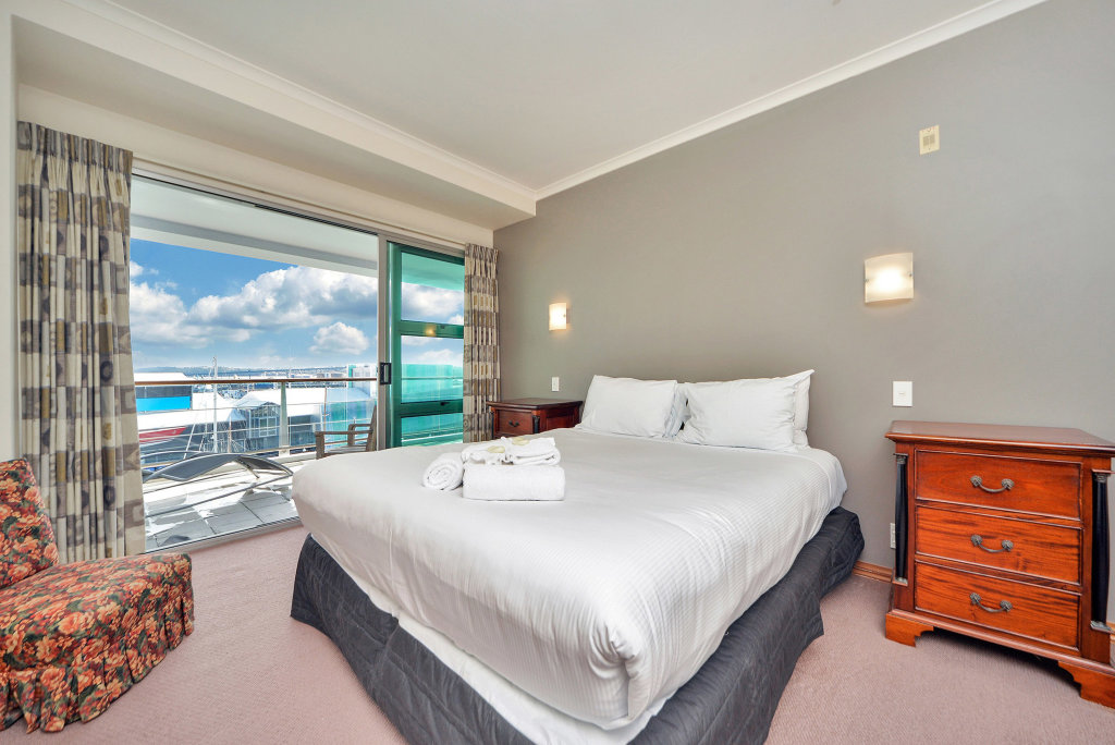 Apartment 2 Schlafzimmer mit Balkon und mit Blick Pelicanstay at Auckland Waterfront