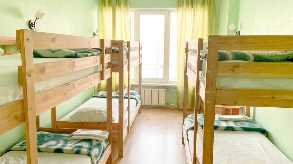 Кровать в общем номере Отель Smart Hotel KDO Екатеринбург