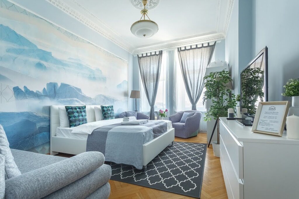 2 Bedrooms Standard Apartment with view Stalinskie vysotki Kudrinskaya Apartments