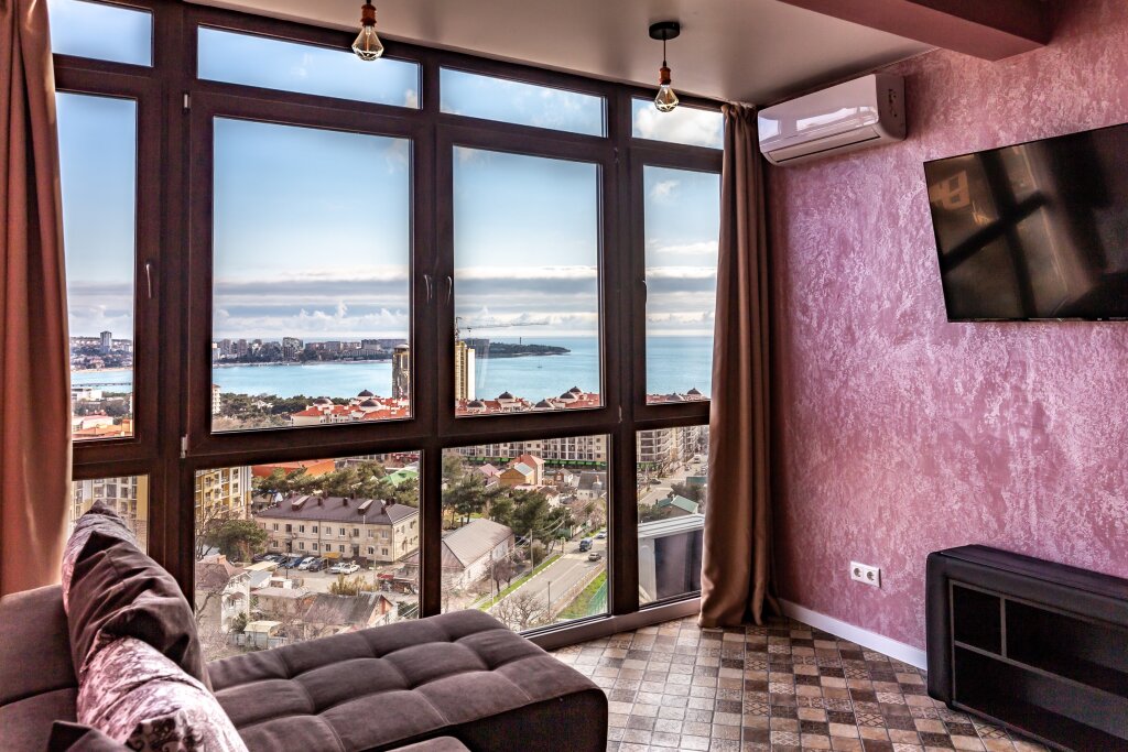 Апартаменты Premier с балконом и с красивым видом из окна Квартира Дух Моря