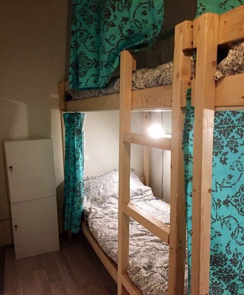 Кровать в общем номере Hostel Wanderlust