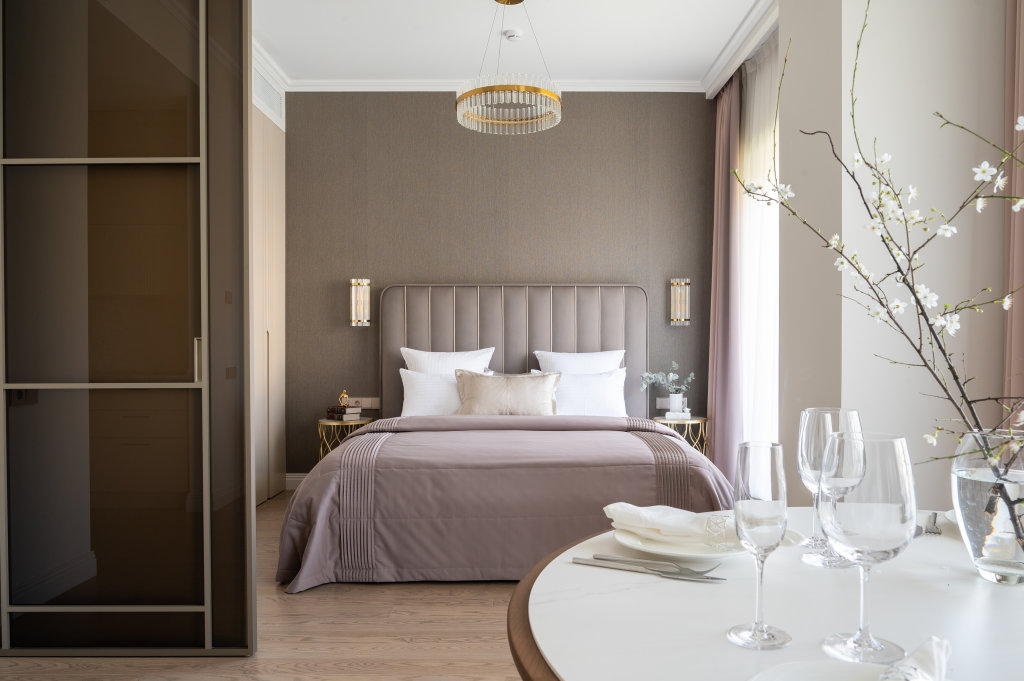 Suite con balcón y con vista al parque Grand Royal Residences Apartments