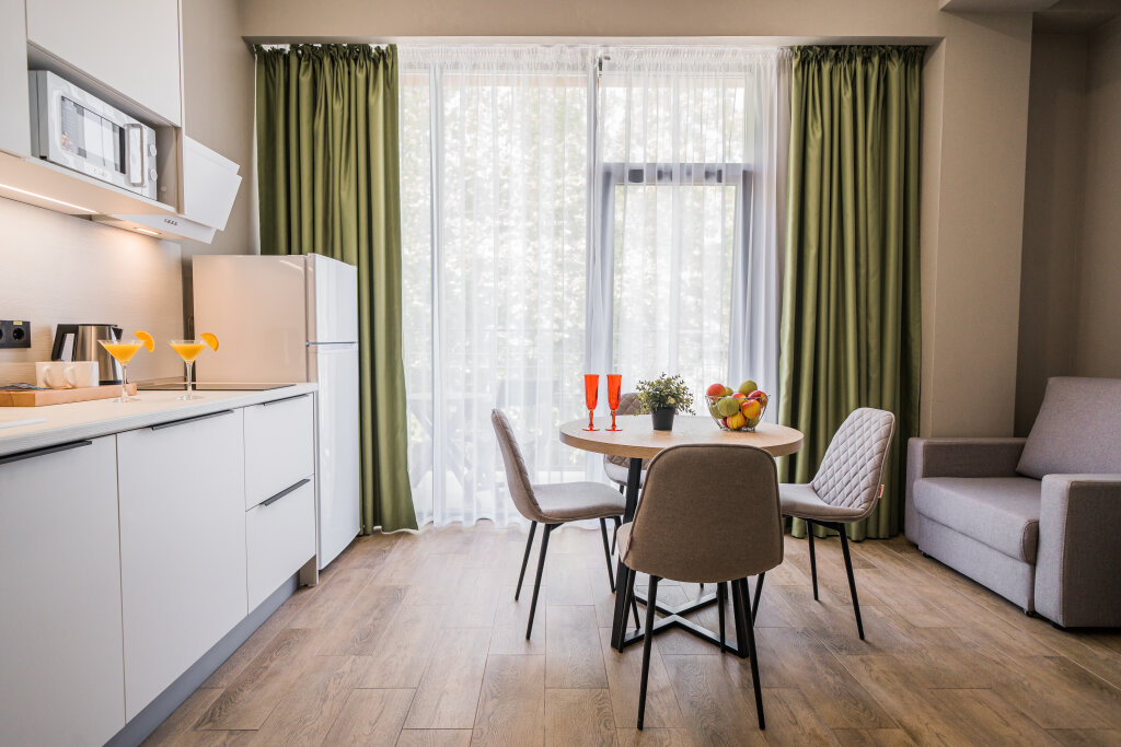 Confort double studio avec balcon et Avec vue Bereg Morya Apart-Hotel