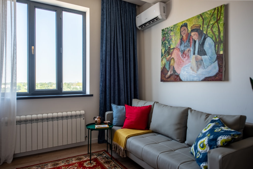 Апартаменты Deluxe Tashkent apartment with balcony I Blueloft 52