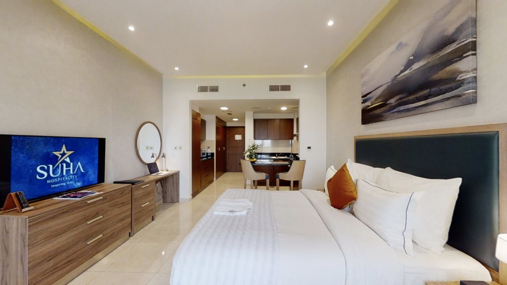 Doppel Studio Apartment mit Stadtblick Suha Creek Hotel Apartment Al Jaddaf
