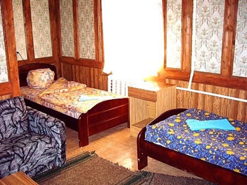 Кровать в общем номере Гостиница Селигер