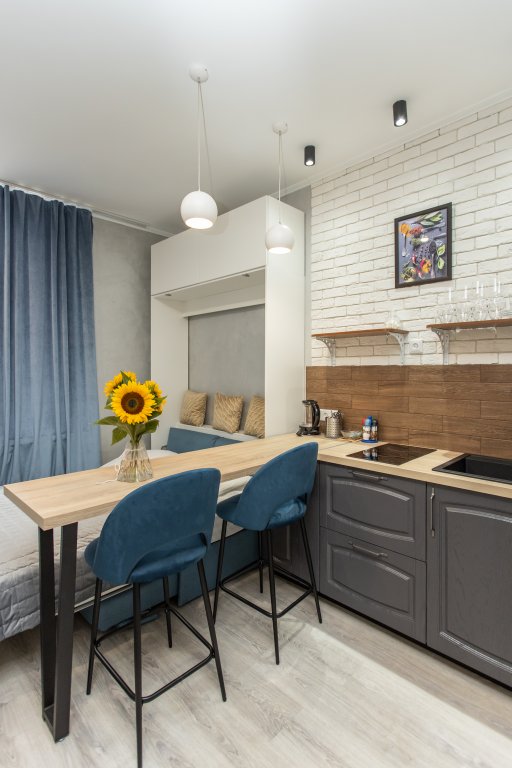 Standard Double room with view Lemon Wave U Metro Okruzhnaya Apartments