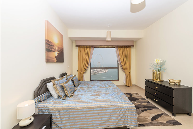 Apartment 2 Schlafzimmer mit Balkon und mit Blick Dubai Vacations Home Apart Hotel