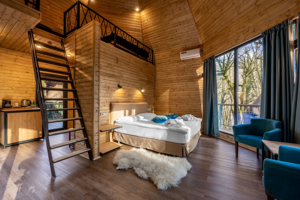 Familie Hütte mit Blick Riverside Resort&spa Glemping