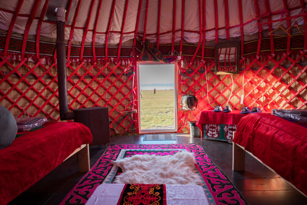 Двухместный номер Standard с красивым видом из окна Глэмпинг “AK-SAI TRAVEL” yurt camp at Son Kul lake