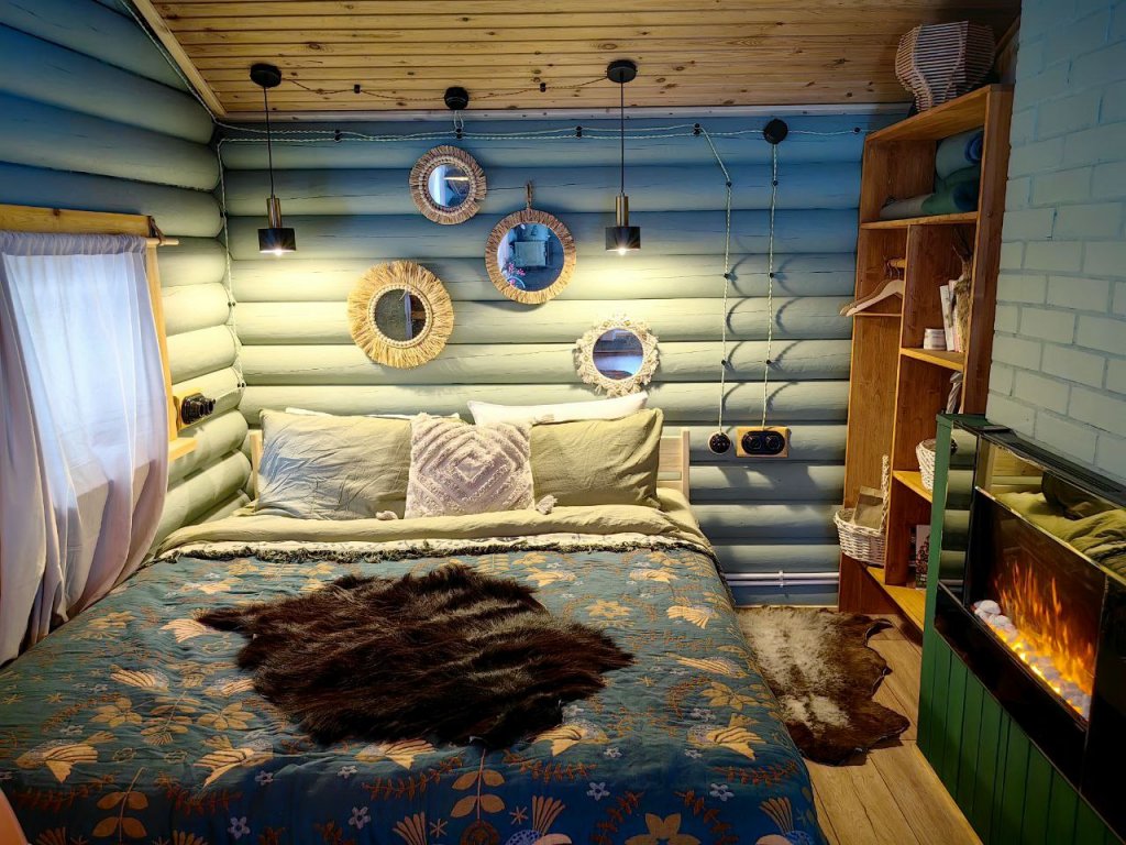 Hütte 1 Schlafzimmer mit Blick Dom na beregu reki  v Karelii Guest house