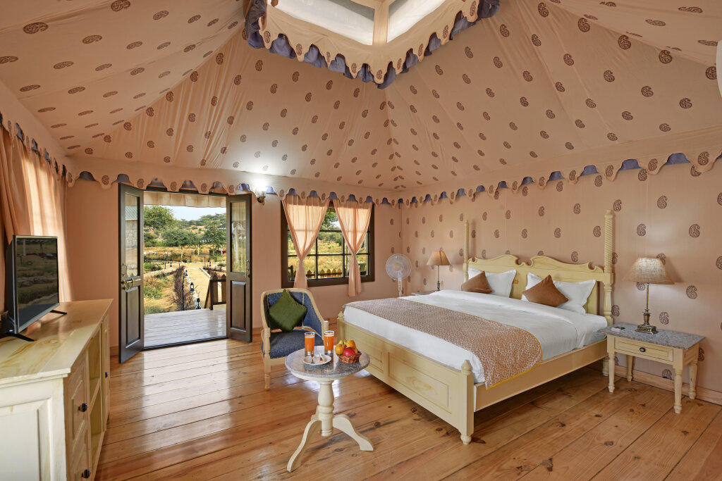 Tente avec balcon Jawai Leopard Safai Lodge Guest house