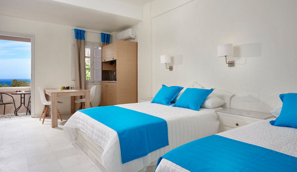 Superior Doppel Zimmer mit Balkon Terra Blue Santorini