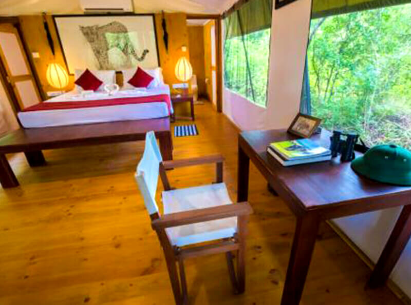 Deluxe Zimmer Camping Yala Hotel Ravana luxury Safari Camp Tents