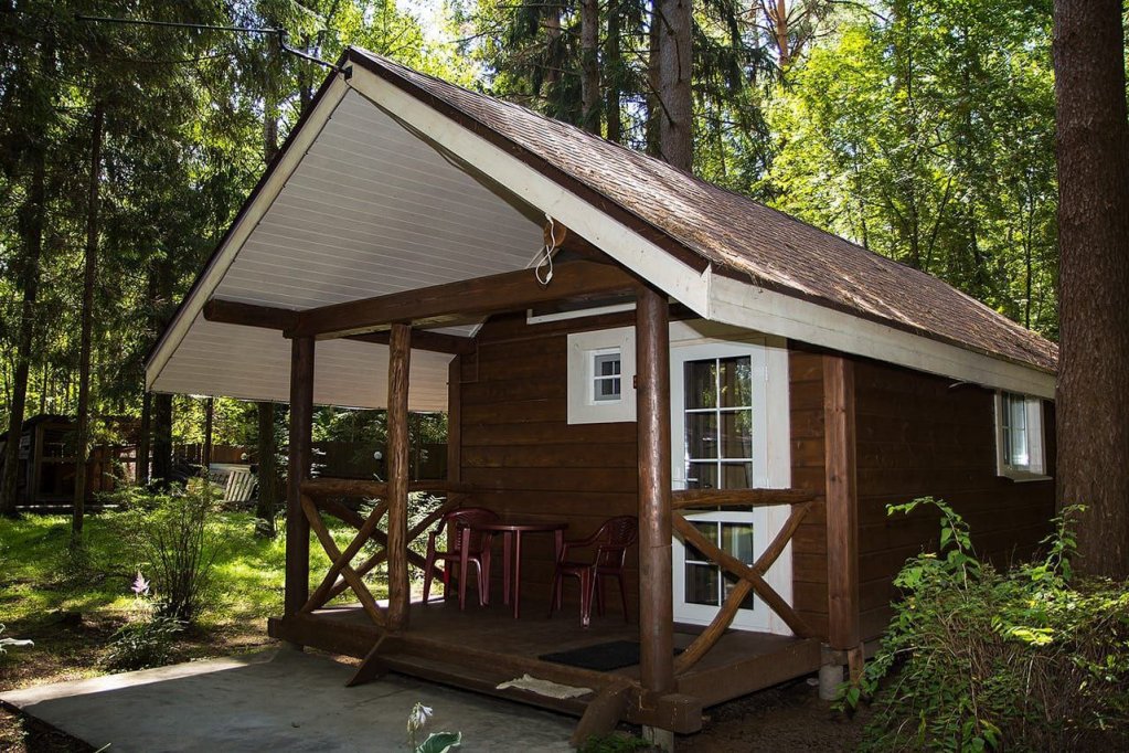 Standard Doppel Hütte mit Blick Green Forest Ecoclub Recreation center