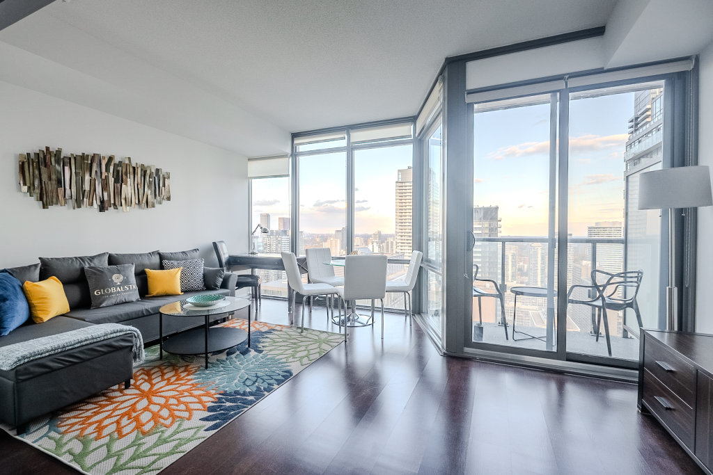 Appartamento 1 camera da letto con balcone e con vista sulla città Globalstay Burano Condos in Downtown Toronto Apartments