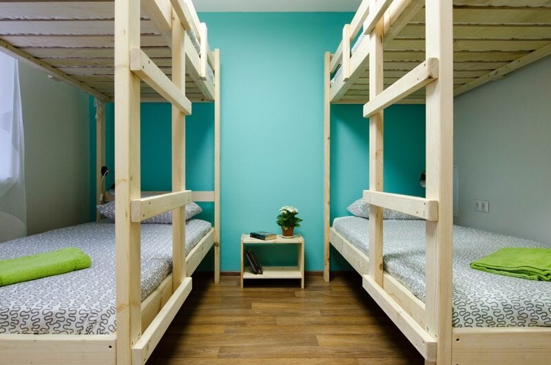 Кровать в общем номере (мужской номер) Хостел Воздух