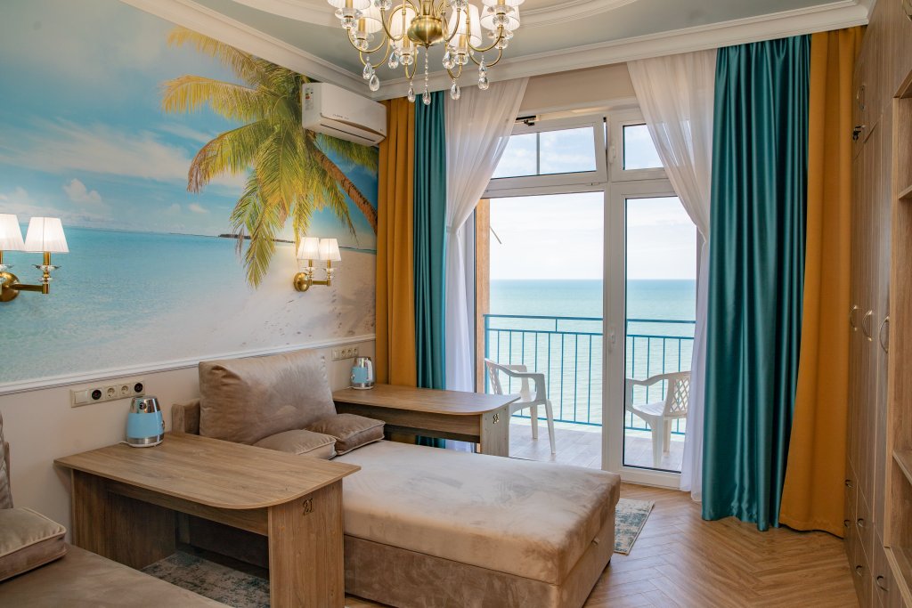 Comfort Double room with balcony and with sea view Priboy 05 by the sea dlya otdykha i ozdorovlenia Apart-Hotel