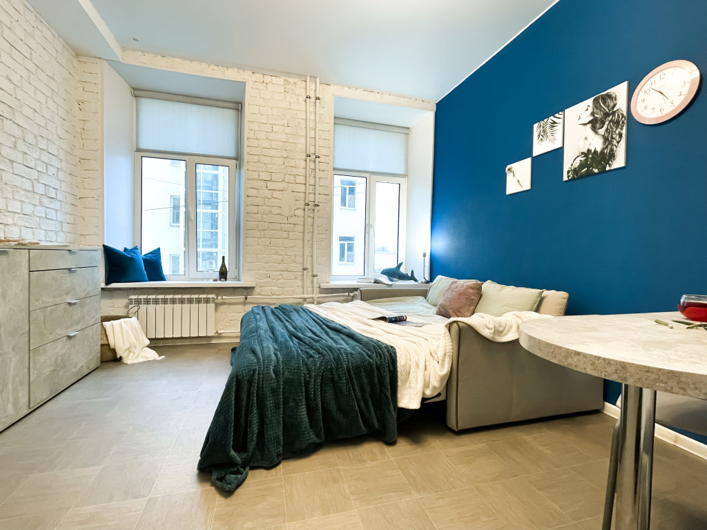 Студия Апартаменты Балтийская BLUE