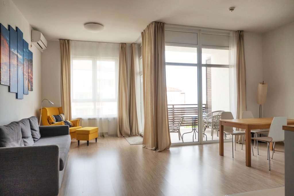 Superior Apartment with balcony and with sea view Feniks De Lyuks Parusnaya Aparthotel