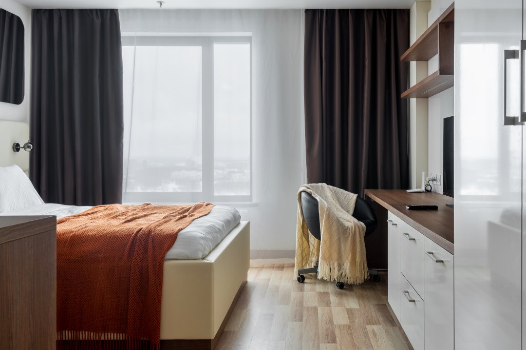 Komfort Apartment 1 Schlafzimmer mit Blick First Mitino Apartments