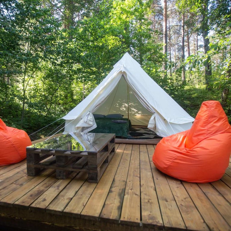 Standard Doppel Zimmer mit Blick Sampo Camping
