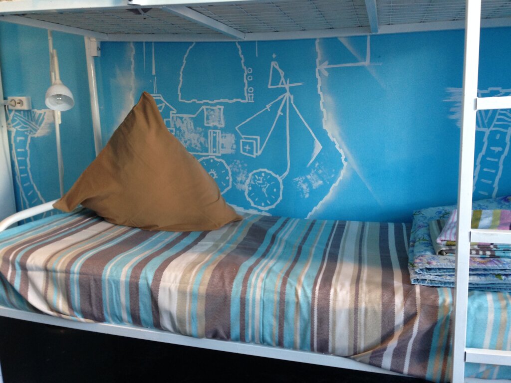 Кровать в общем номере (мужской номер) Red Star Hostel
