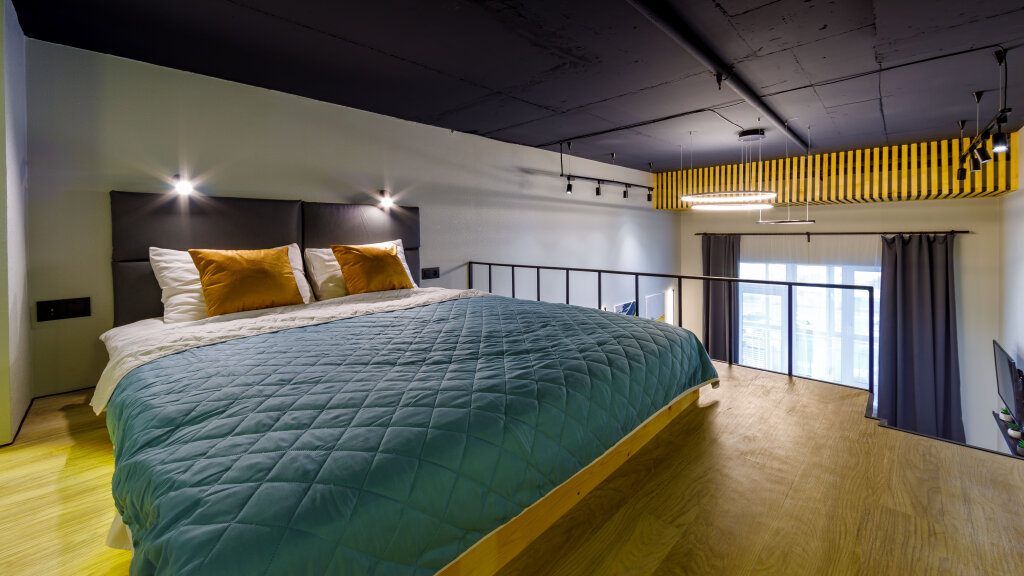 Deluxe 329A Quadruple Attic room with balcony Botanik Apart-Hotel