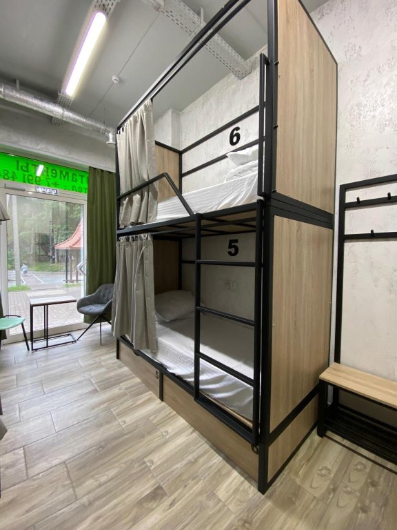 Bed in Dorm (female dorm) with view Dom U Ozera Hostel