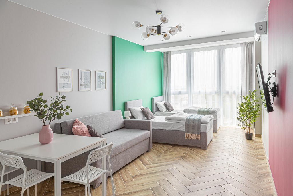 Deluxe Apartment mit Stadtblick Nordy Homes Apart Hotel Minsk