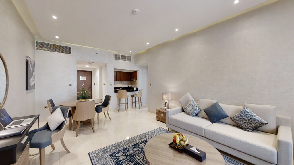 Doppel Apartment 1 Schlafzimmer mit Stadtblick Suha Creek Hotel Apartment Al Jaddaf
