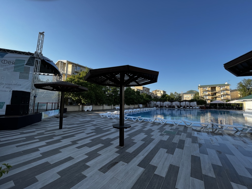 Курортный отель Отель Фея Sun Club Resort & Spa 3* в Анапа, Побережье  Анапы. Забронировать Отель Фея Sun Club Resort & Spa 3*, Пионерский  проспект, д.100