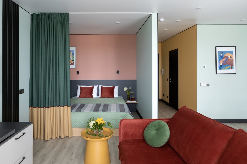 Supérieure appartement avec balcon et Vue sur le parc Apartments Malina Baden