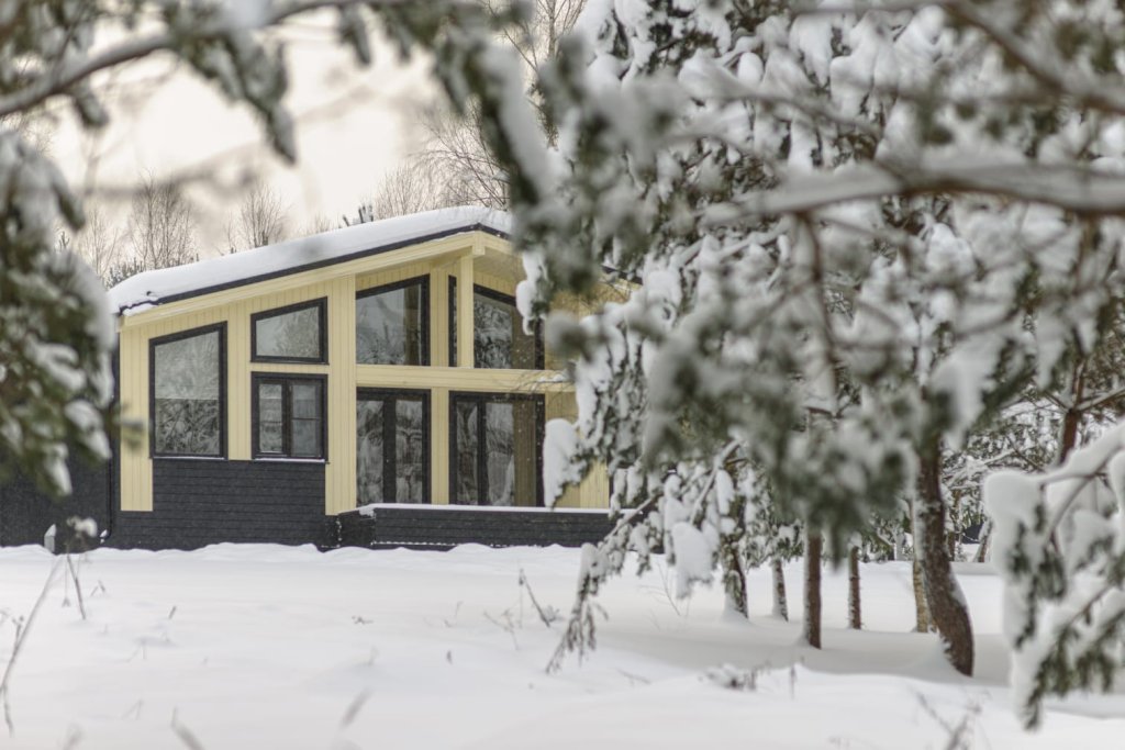 Familie Hütte mit Balkon und mit Blick Zapovednoye Recreation center