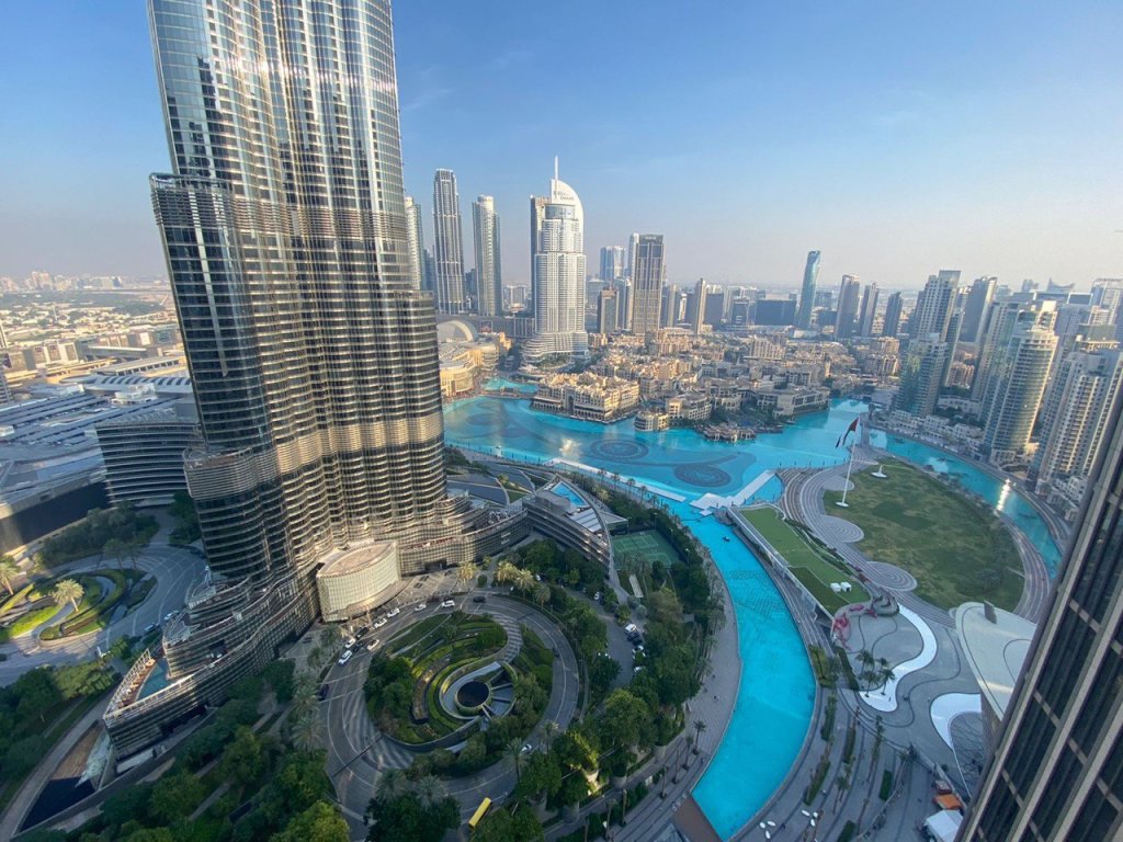 Апартаменты Deluxe Апартаменты Deluxe 2BR with Burj Khalifa and Fountain View