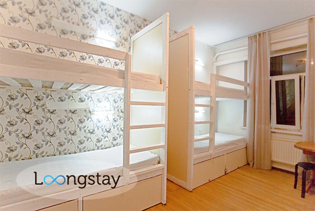Кровать в общем номере (мужской номер) с красивым видом из окна Хостел Longstay at Vasilievskiy ostrov 11 linia 60