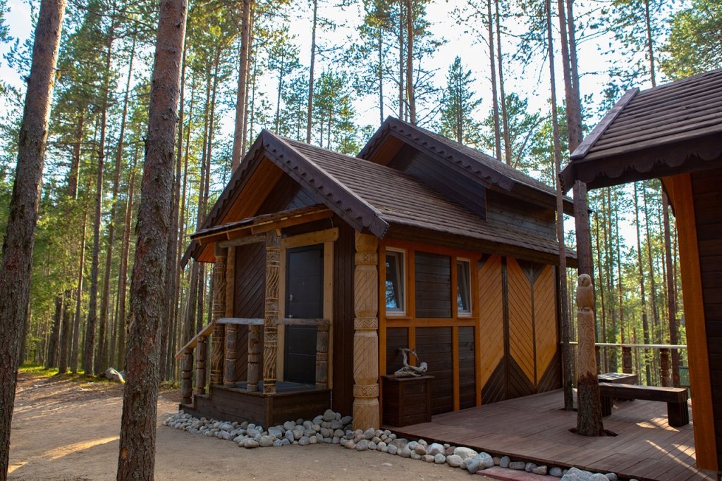 Doppel Hütte mit Blick "VelT" Turisticheskii Kompleks