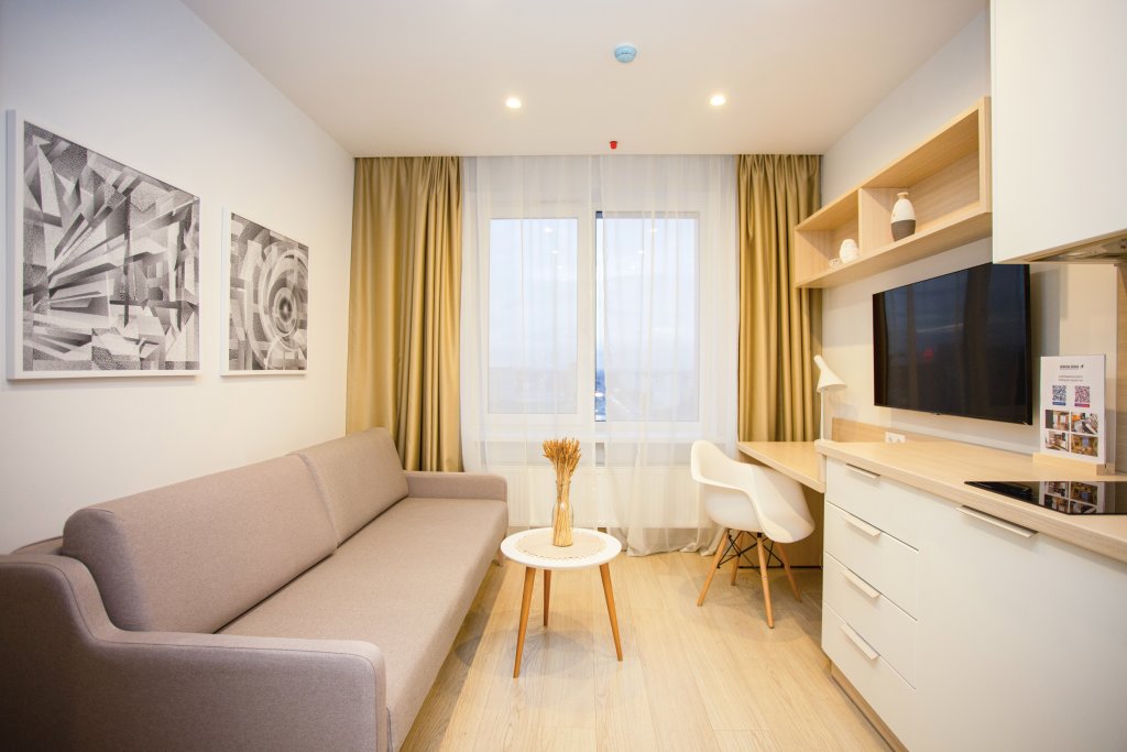 Familie Apartment mit Stadtblick Na Prospekte Andropova 10 Etazh 15 Apartments