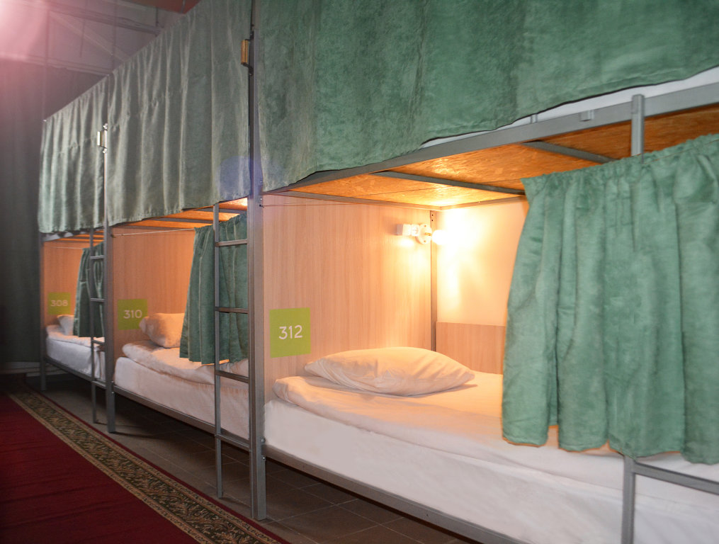 Кровать в общем номере Hostel Измайлова
