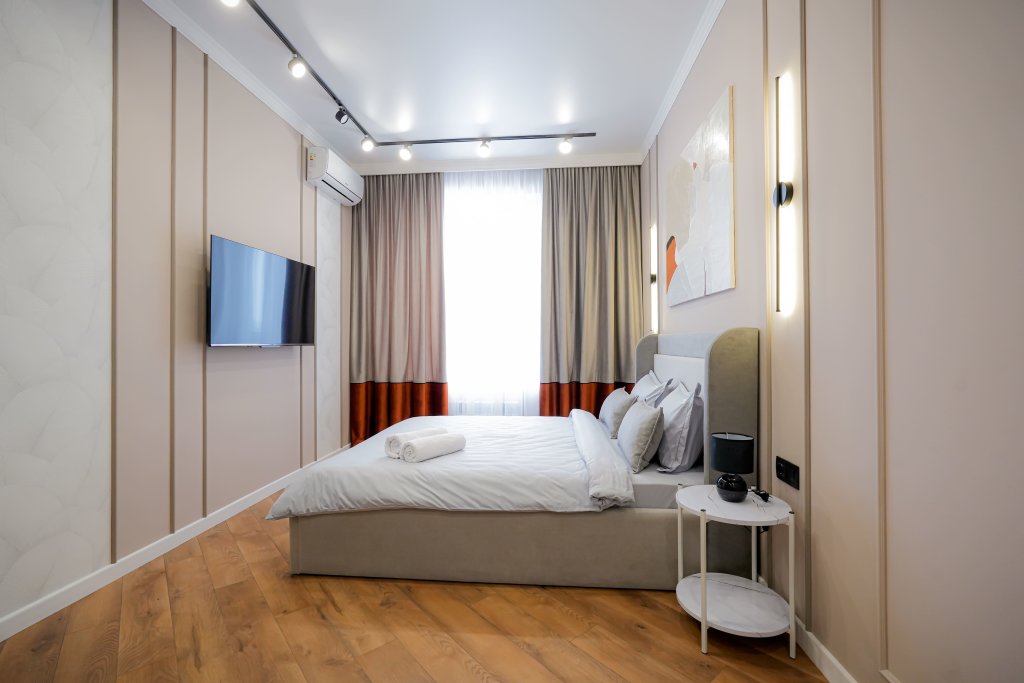 Doppel Apartment 1 Schlafzimmer mit Balkon V Zhk Tandau-Tandau na Prospekte Turan 34b Apart-Otel