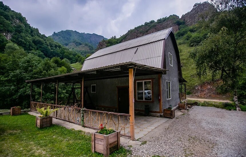 Hütte Doppelhaus mit Blick Ekopark Dolina Narzanov Recreation center