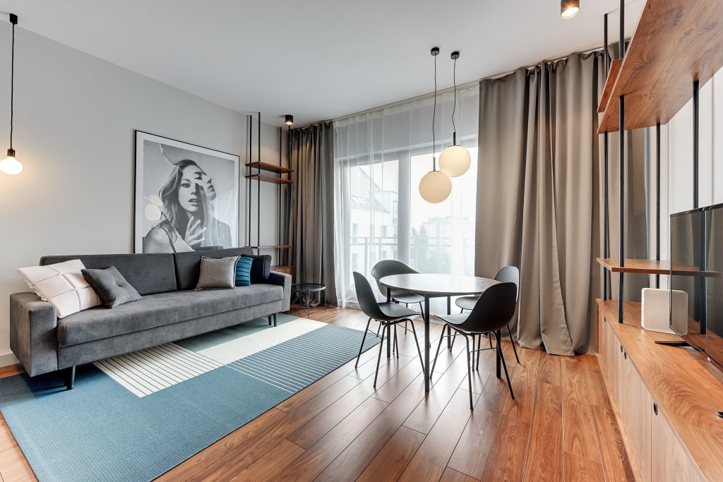 Deluxe Apartment 1 Schlafzimmer mit Balkon und mit Flussblick Apartinfo Island Apartments