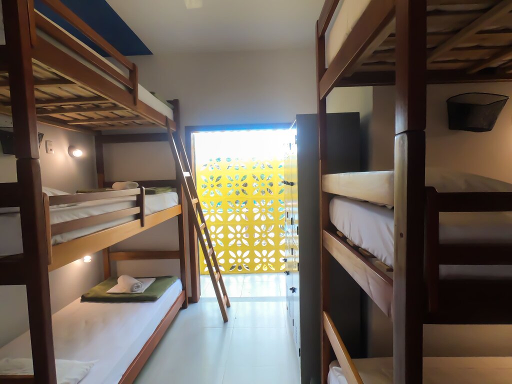 Кровать в общем номере Marea Hostel Cabo Frio