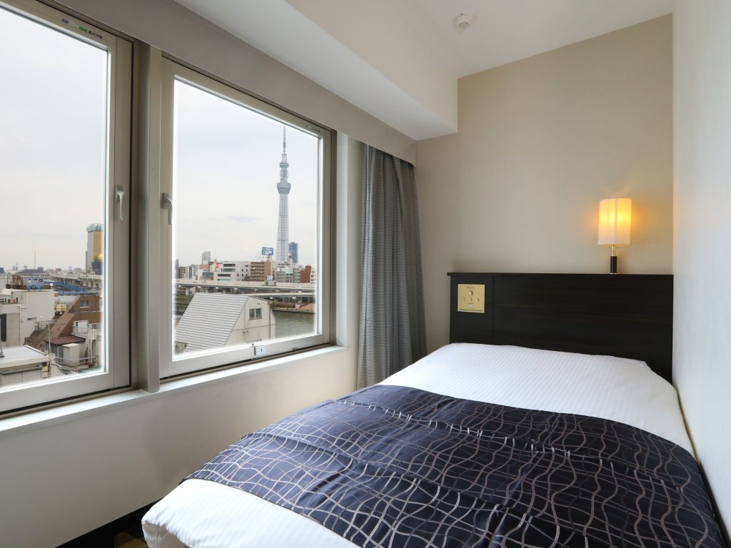 Economy Double room with river view APA Hotel Asakusa Kuramae
