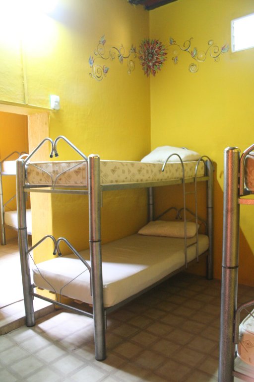 Кровать в общем номере Andamundos Hostel