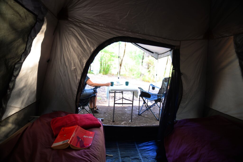 Family Tent with river view WA Wilderness - one step from nature