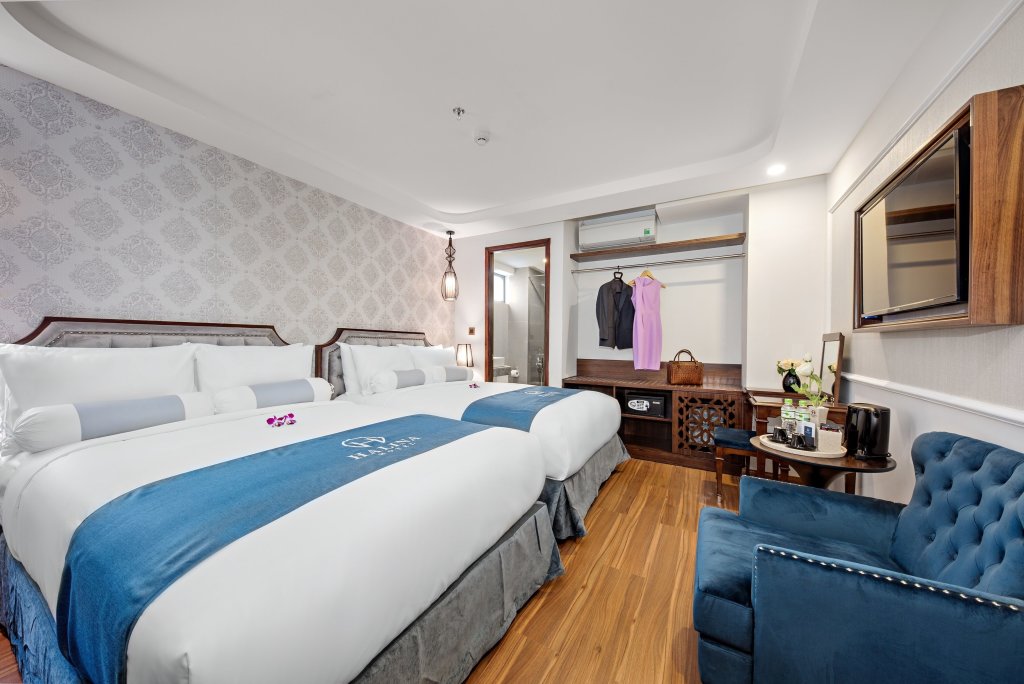Deluxe triple chambre Vue sur la ville Halina Hotel and Apartment